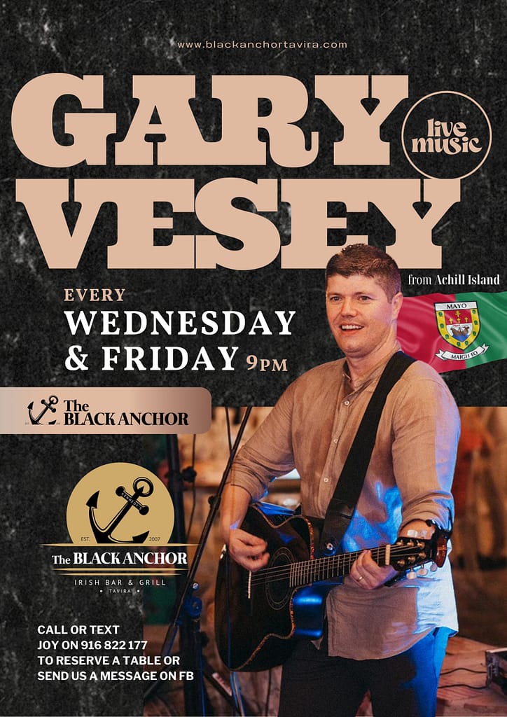 Gary Vesey at The Black Anchor Tavira